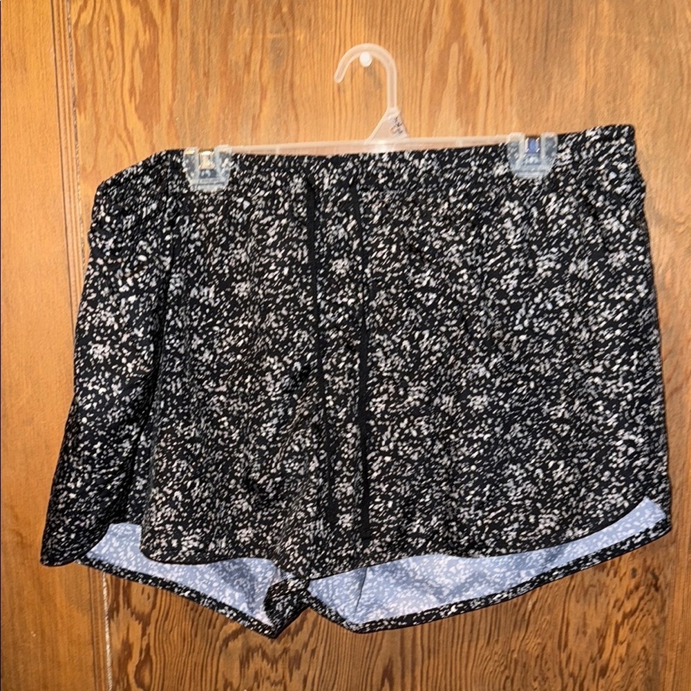 Old navy Black and White Patterned running shorts